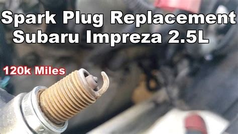 changing spark plugs subaru impreza